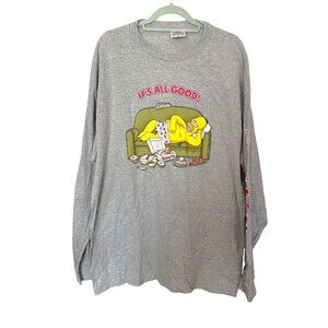 The Simpsons Homer All Good Long Sleeve Cotton Tee Men's XL Vintage Y2K